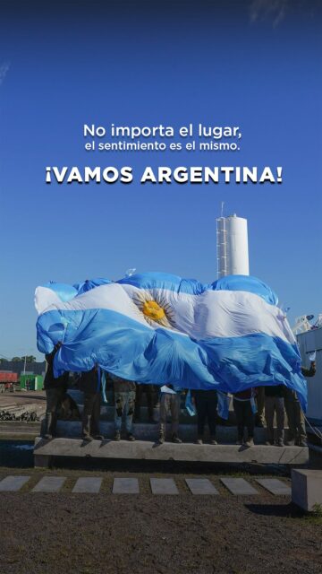 No importa el lugar, el sentimiento es el mismo.
Vamos Argentina ! 🇦🇷